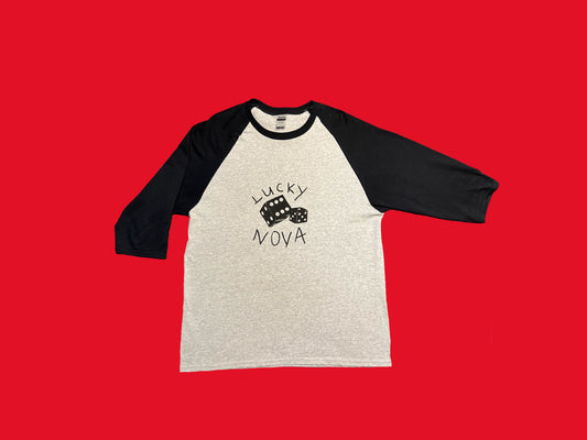 Lucky Nova Baseball Tee Black